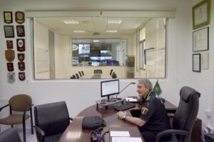 26-08-2017 El intendent general de la Policía Local, José Luis Carque, en la sala de coordinació