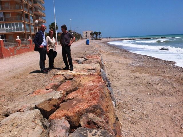 Visita a las obras de Costas en las playas de Nules. 05-06-2014. AYUNTAMIENTO DE NULES