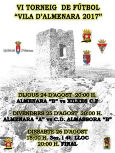 cartell futbol Vila d'Almenara