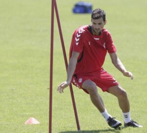 Jesús López, en pleno entrenamiento en Castalia. FOTO: CD CASTELLÓN