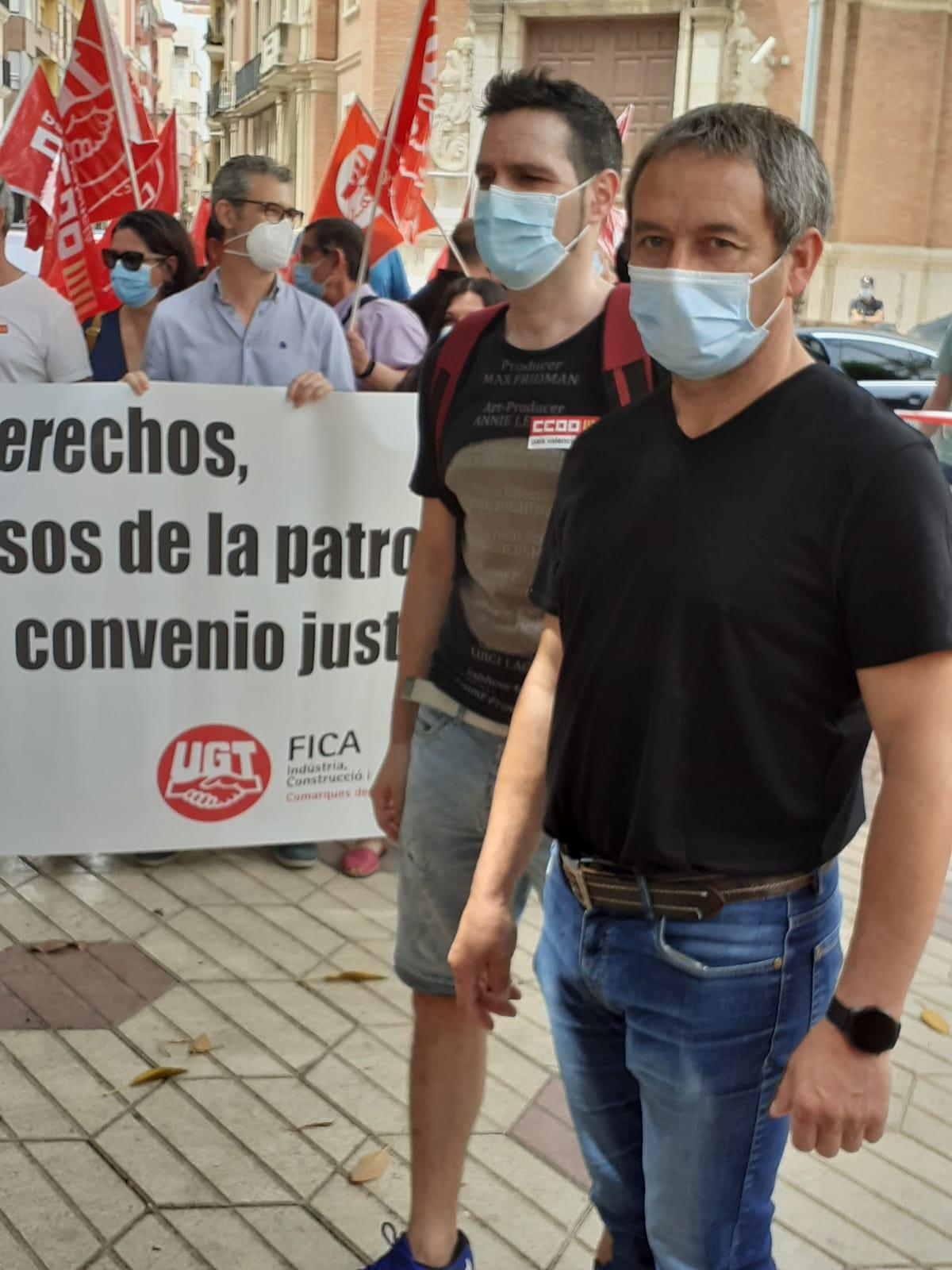 protesta convenio cerámica-castellon 2021