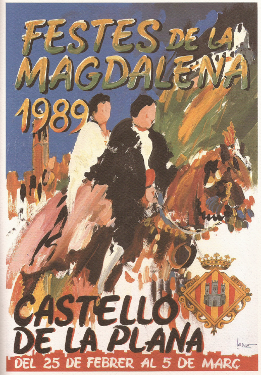 Cartel de las Fiestas de la Magdalena de 1989