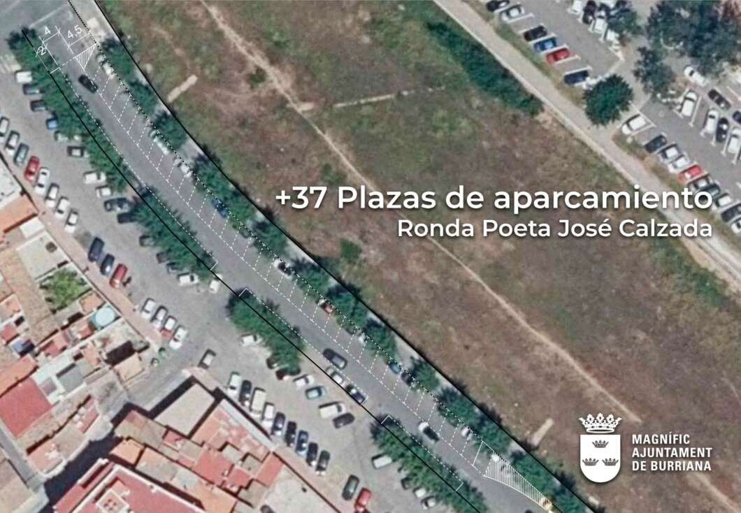 burriana mapa nuevas plazas aparcamiento