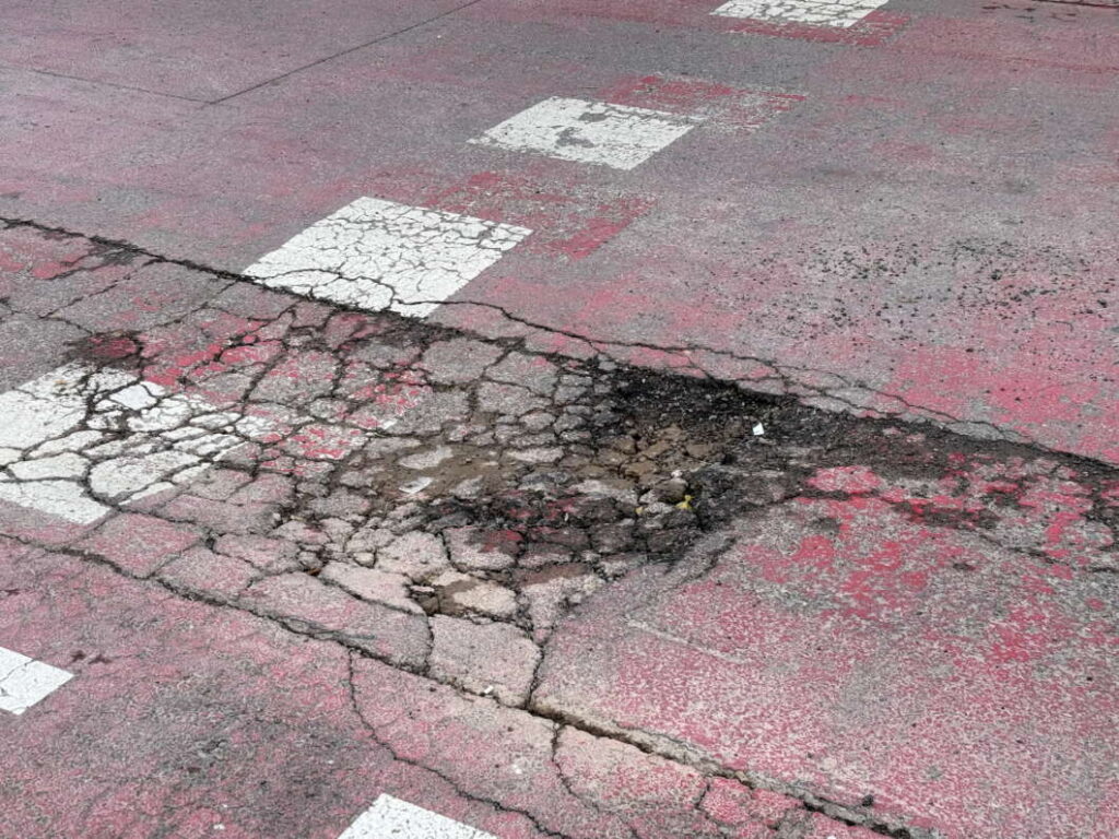 socavón tram avenida del mar de Castellón 1120325