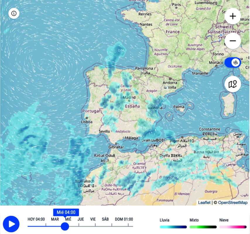 Previsiones meteorológicas de lluvia eltiempo.es 050325