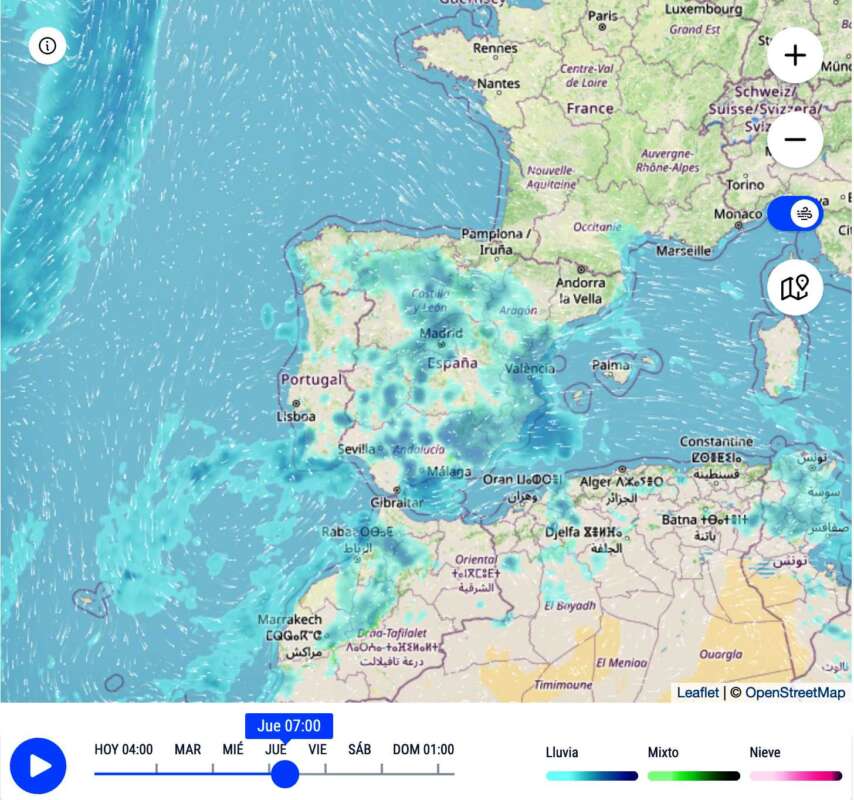 Previsiones meteorológicas de lluvia eltiempo.es 060325