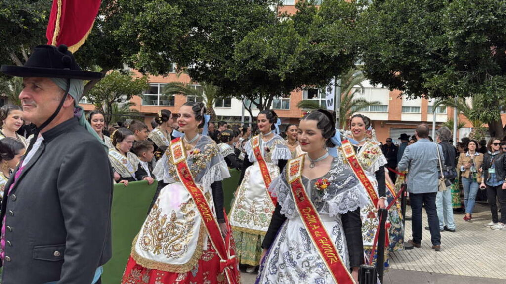 REinas de la Huerta de Murcia. Mascletà Pibierzo 220325. Magdalena 2025