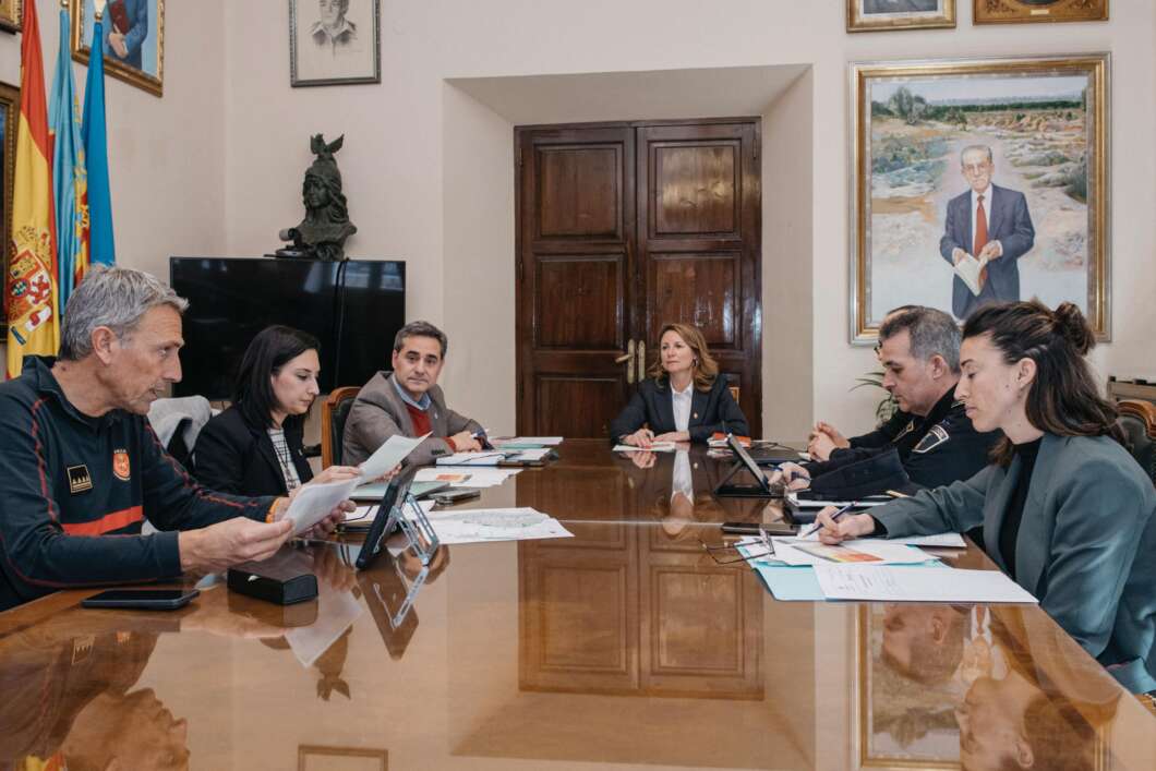 La alcaldesa de Castelló, Begoña Carrasco, preside la reunión del grupo de trabajo del Plan Antiinundaciones.